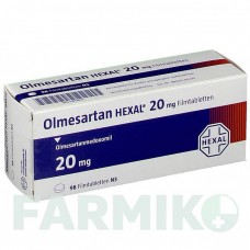 ОЛМЕСАРТАН (OLMESARTAN) 20 мг таблетки 98 шт - Олмесартан HEXAL