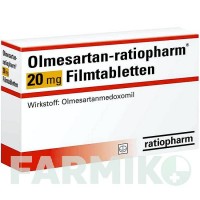 ОЛМЕСАРТАН (OLMESARTAN) 20 мг таблетки 98 шт - Олмесартан RATIOPHARM