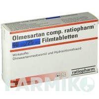ОЛМЕСАРТАН (OLMESARTAN) 40/25 мг таблетки 28 шт - Олмесартан, Гидрохлоротиазид RATIOPHARM