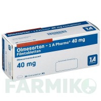 ОЛМЕСАРТАН (OLMESARTAN) 40 мг таблетки 28 шт - Олмесартан 1 A PHARMA