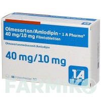 ОЛМЕСАРТАН (OLMESARTAN) 40 мг/10 мг таблетки 28 шт - Олмесартан, Амлодипін 1 A PHARMA