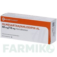 ОЛМЕСАРТАН (OLMESARTAN) 40 мг/10 мг таблетки 28 шт - Олмесартан, Амлодипін ALIUD PHARMA