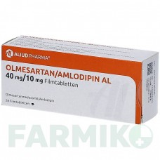 ОЛМЕСАРТАН (OLMESARTAN) 40 мг/10 мг таблетки 28 шт - Олмесартан, Амлодипин ALIUD PHARMA