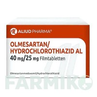 ОЛМЕСАРТАН (OLMESARTAN) 40 мг/25 мг таблетки 56 шт - Олмесартан, Гідрохлоротіазид ALIUD PHARMA