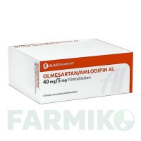 ОЛМЕСАРТАН (OLMESARTAN) 40 мг/5 мг таблетки 28 шт - Олмесартан, Амлодипін ALIUD PHARMA