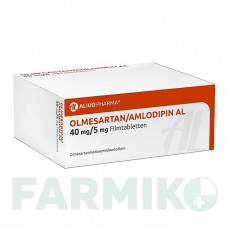 ОЛМЕСАРТАН (OLMESARTAN) 40 мг/5 мг таблетки 98 шт - Олмесартан, Амлодипин ALIUD PHARMA