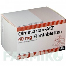 ОЛМЕСАРТАН (OLMESARTAN) 40 мг таблетки 56 шт - Олмесартан ABZ PHARMA