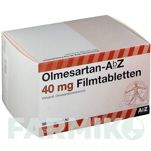 ОЛМЕСАРТАН (OLMESARTAN) 40 мг таблетки 56 шт - Олмесартан ABZ PHARMA