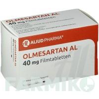 ОЛМЕСАРТАН (OLMESARTAN) 40 мг таблетки 56 шт - Олмесартан ALIUD PHARMA