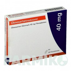 ОЛМЕСАРТАН (OLMESARTAN) 40 мг таблетки 28 шт - Олмесартан GLENMARK