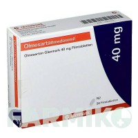 ОЛМЕСАРТАН (OLMESARTAN) 40 мг таблетки 56 шт - Олмесартан GLENMARK