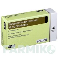 ОЛМЕСАРТАН МЕДОКСОМІЛ (OLMESARTAN MEDOXOMIL) 40 мг таблетки 28 шт - Олмесартан ACCORD HEALTHCARE