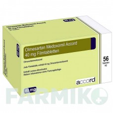 ОЛМЕСАРТАН МЕДОКСОМІЛ (OLMESARTAN MEDOXOMIL) 40 мг таблетки 56 шт - Олмесартан ACCORD HEALTHCARE