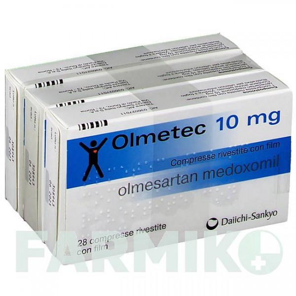 ОЛМЕТЕК (OLMETEC) 10 мг таблетки 98 шт - Олмесартан ACA MULLER-ADAG PHARMA