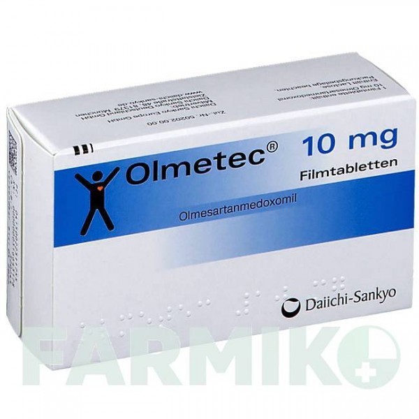 ОЛМЕТЕК (OLMETEC) 10 мг таблетки 28 шт - Олмесартан DAIICHI SANKYO