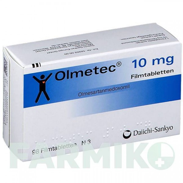 ОЛМЕТЕК (OLMETEC) 10 мг таблетки 98 шт - Олмесартан DAIICHI SANKYO