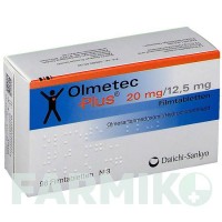 ОЛМЕТЕК (OLMETEC) 20 мг/12,5 мг таблетки 28 шт - Олмесартан, Гидрохлоротиазид DAIICHI SANKYO