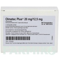 ОЛМЕТЕК (OLMETEC) 20 мг/12,5 мг таблетки 98 шт - Олмесартан, Гидрохлоротиазид PHARMA GERKE