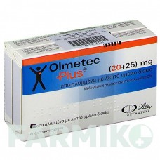 ОЛМЕТЕК (OLMETEC) 20 мг/25 мг таблетки 98 шт - Олмесартан, Гидрохлоротиазид DOCPHARM