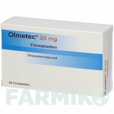 ОЛМЕТЕК (OLMETEC) 20 мг таблетки 98 шт - Олмесартан AXICORP PHARMA