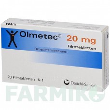 ОЛМЕТЕК (OLMETEC) 20 мг таблетки 28 шт - Олмесартан DAIICHI SANKYO