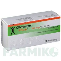 ОЛМЕТЕК (OLMETEC) 40 мг/12,5 мг таблетки 28 шт - Олмесартан, Гідрохлоротіазид DAIICHI SANKYO