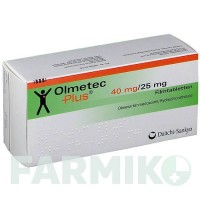 ОЛМЕТЕК (OLMETEC) 40 мг/25 мг таблетки 28 шт - Олмесартан, Гідрохлоротіазид DAIICHI SANKYO