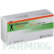 ОЛМЕТЕК (OLMETEC) 40 мг/25 мг таблетки 98 шт - Олмесартан, Гідрохлоротіазид DAIICHI SANKYO