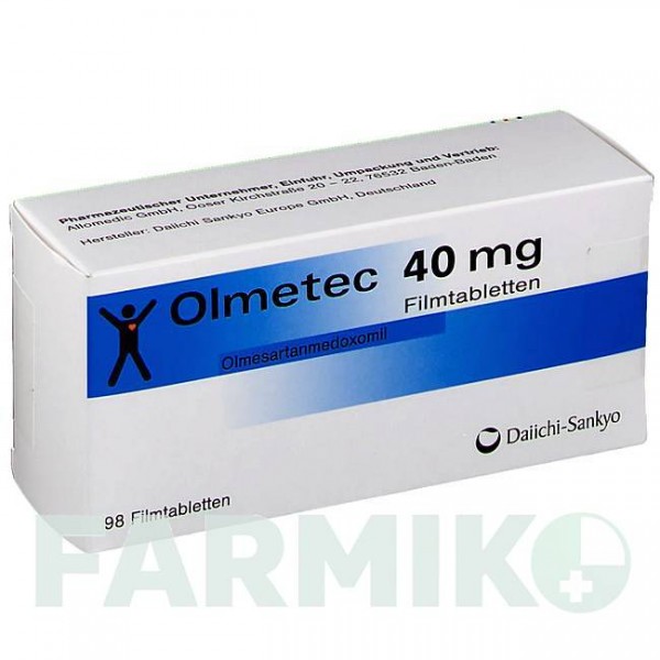 ОЛМЕТЕК (OLMETEC) 40 мг таблетки 98 шт - Олмесартан ALLOMEDIC