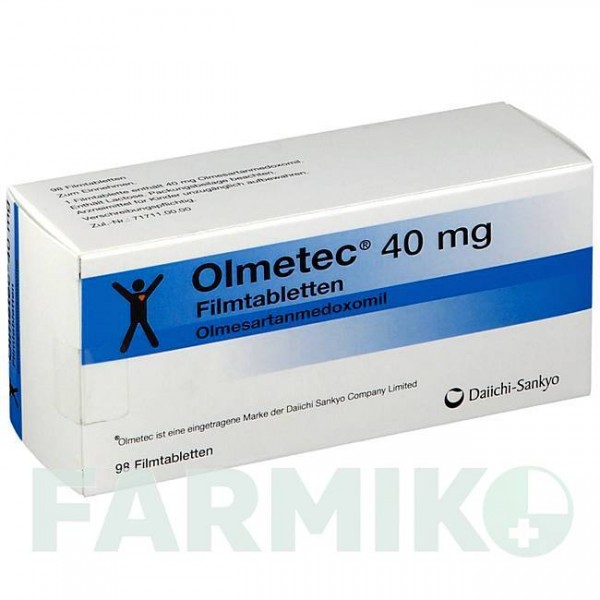 ОЛМЕТЕК (OLMETEC) 40 мг таблетки 98 шт - Олмесартан ORIFARM