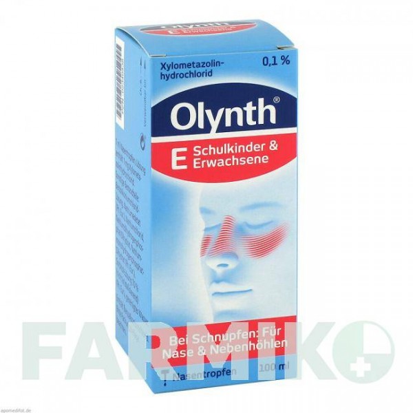 ОЛІНТ (OLYNTH) 0,1% краплі 100 мл - Ксилометазолін JOHNSON & JOHNSON