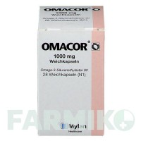 ОМАКОР (OMACOR) 1000 мг капсулы 28 шт - Омега-3 с жирными кислотами VIATRIS