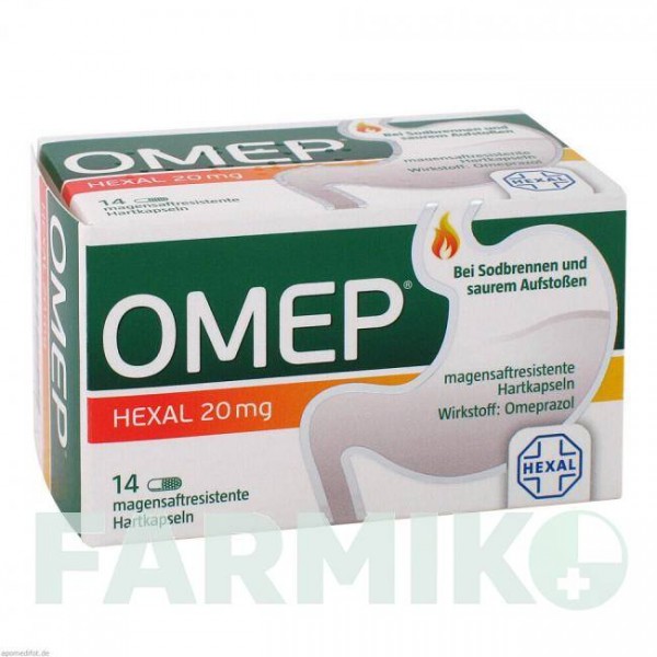ОМЕП (OMEP) 20 мг капсули 14 шт - Омепразол HEXAL