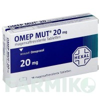 ОМЕП МУТ (OMEP MUT) 20 мг таблетки 14 шт - Омепразол HEXAL