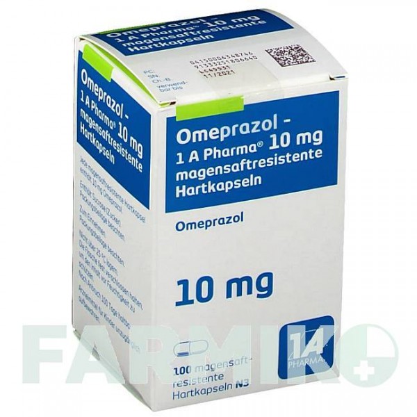 ОМЕПРАЗОЛ (OMEPRAZOL) 10 мг капсулы 100 шт - Омепразол 1 A PHARMA