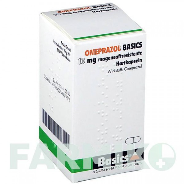ОМЕПРАЗОЛ (OMEPRAZOL) 10 мг капсули 30 шт - Омепразол BASICS