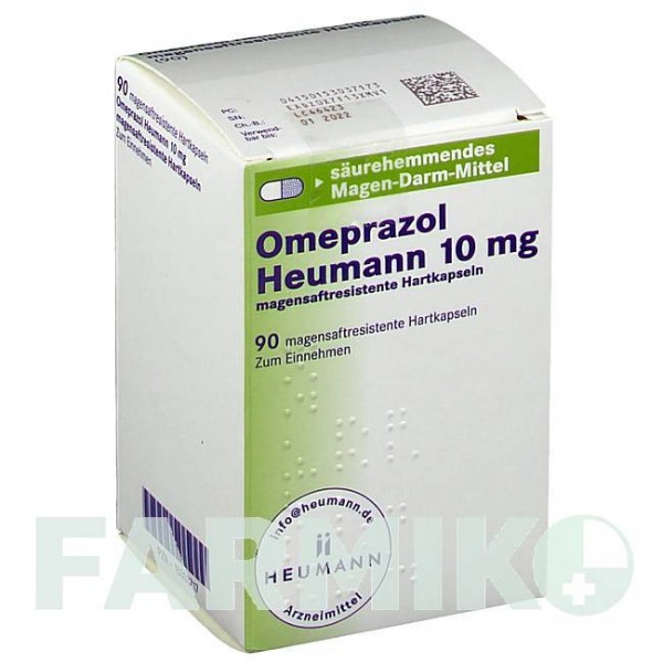 ОМЕПРАЗОЛ (OMEPRAZOL) 10 мг капсулы 90 шт - Омепразол HEUMANN PHARMA