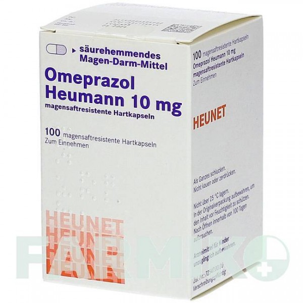 ОМЕПРАЗОЛ (OMEPRAZOL) 10 мг капсули 100 шт - Омепразол HEUNET PHARMA