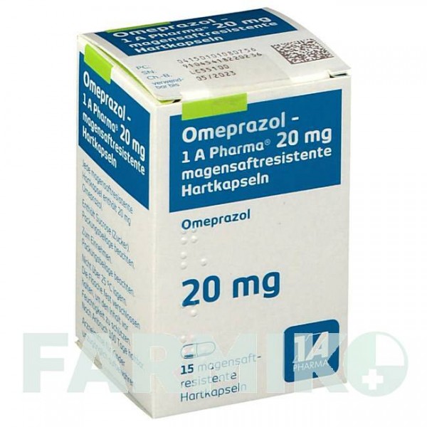ОМЕПРАЗОЛ (OMEPRAZOL) 20 мг капсули 15 шт - Омепразол 1 A PHARMA