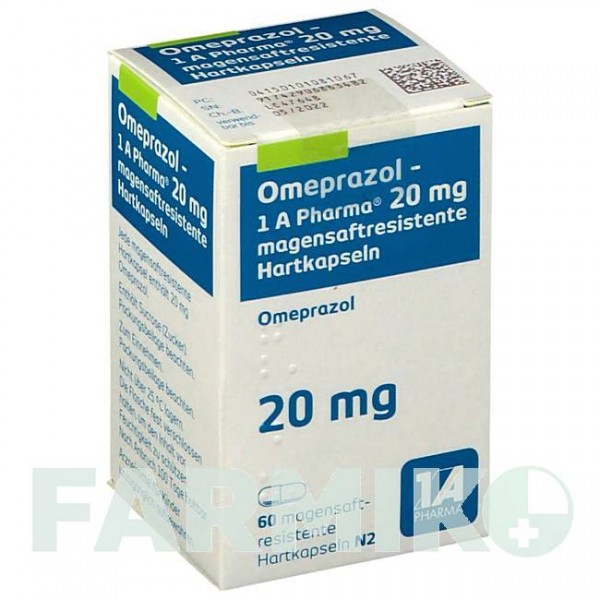 ОМЕПРАЗОЛ (OMEPRAZOL) 20 мг капсулы 60 шт - Омепразол 1 A PHARMA
