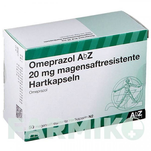 ОМЕПРАЗОЛ (OMEPRAZOL) 20 мг капсули 50 шт - Омепразол ABZ PHARMA