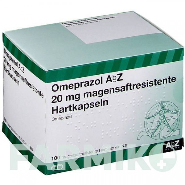 ОМЕПРАЗОЛ (OMEPRAZOL) 20 мг капсули 100 шт - Омепразол ABZ PHARMA