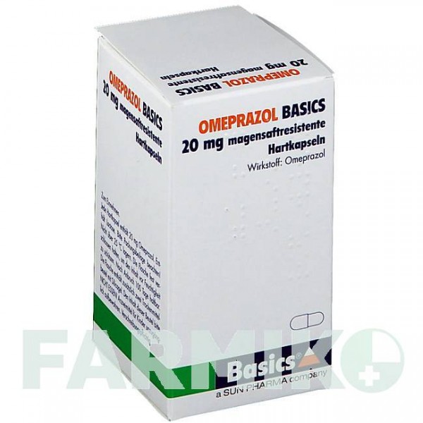 ОМЕПРАЗОЛ (OMEPRAZOL) 20 мг капсули 60 шт - Омепразол BASICS