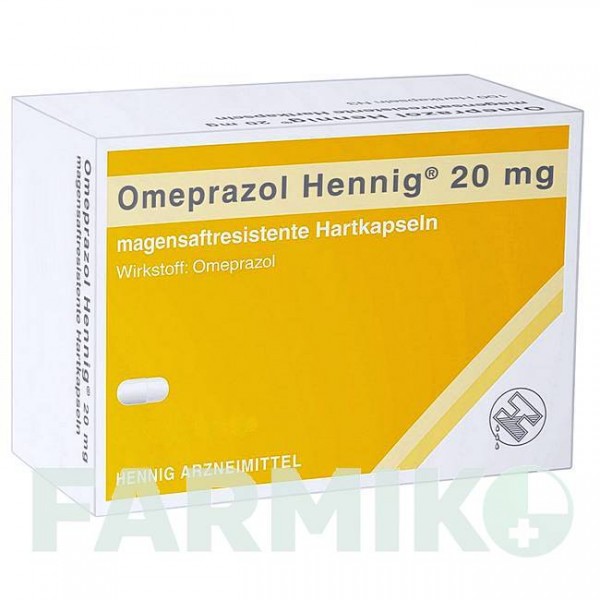 ОМЕПРАЗОЛ (OMEPRAZOL) 20 мг капсулы 30 шт - Омепразол HENNIG