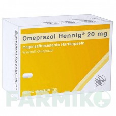 ОМЕПРАЗОЛ (OMEPRAZOL) 20 мг капсулы 50 шт - Омепразол HENNIG