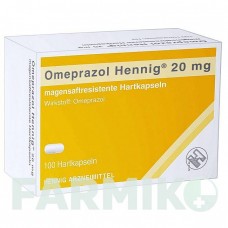 ОМЕПРАЗОЛ (OMEPRAZOL) 20 мг капсулы 100 шт - Омепразол HENNIG