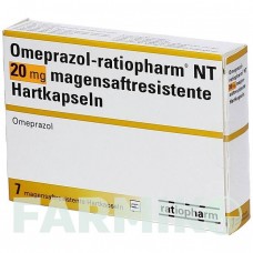ОМЕПРАЗОЛ (OMEPRAZOL) 20 мг капсулы 7 шт - Омепразол RATIOPHARM