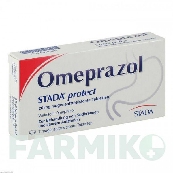ОМЕПРАЗОЛ (OMEPRAZOL) 20 мг таблетки 7 шт - Омепразол STADA