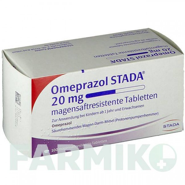 ОМЕПРАЗОЛ (OMEPRAZOL) 20 мг таблетки 100 шт - Омепразол STADAPHARM