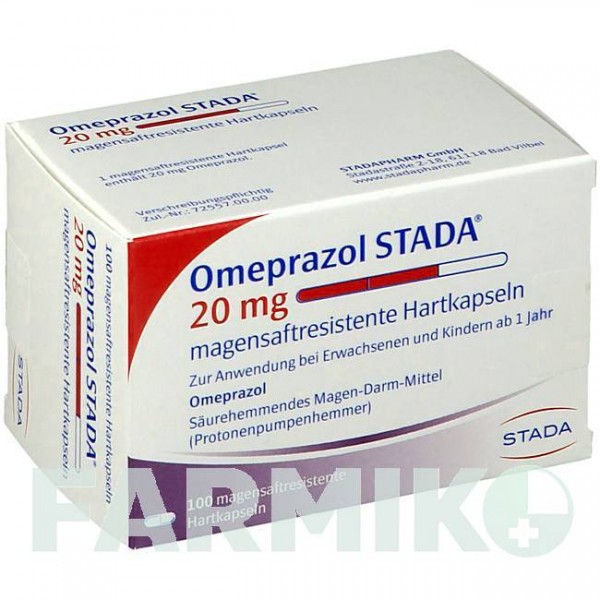 ОМЕПРАЗОЛ (OMEPRAZOL) 20 мг капсулы 100 шт - Омепразол STADAPHARM